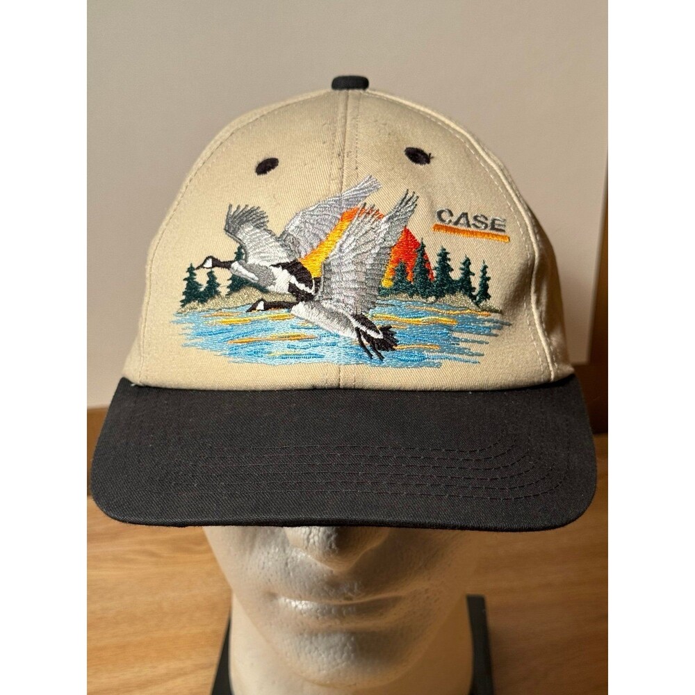 Vintage K-Products Case Snapback Hat 1990s Embroided Wildlife Geese